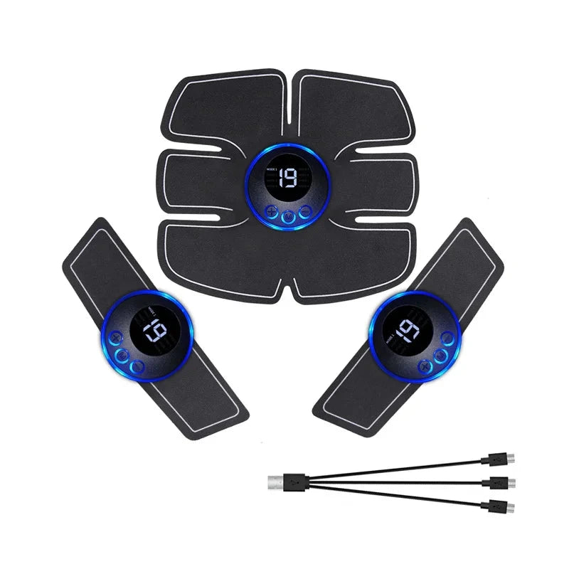 EMS Muscle Stimulator Electric Muscle Toner Buttock Hip Trainer USB Recharge Body Slimming Massager Home Gym Fitness Equiment Shop1104308313 Store