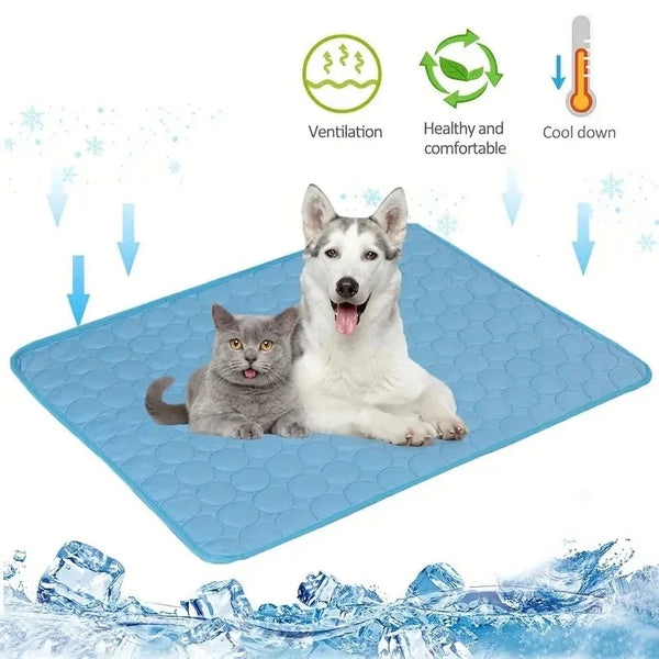 Dog Cooling Mat Summer Pet Cold Bed Extra Large For Small Big Dogs Pet Accessories Cat Durable Blanket Sofa Cat Ice Pad Blanket SURLYPETS Store