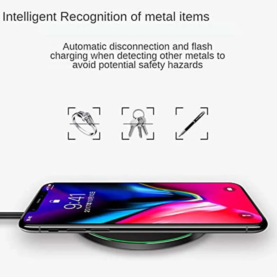 Fast Wireless Charger 100W  Pad for iPhone 15 14 13 12 11 Pro Max Samsung Galaxy S24 S23 S22 S20 Xiaomi Wireless Charging Station